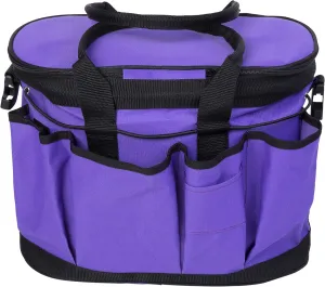 Huntley Equestrian Deluxe Grooming Bag Perfectly Designed Easy Access Multi Pocket Zipper Top Closure Double Handles Shoulder Strap Exterior Pockets
