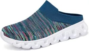 Jakcuz Men Mules Backless Sneakers Breathable Open Back Casual Slippers for Men