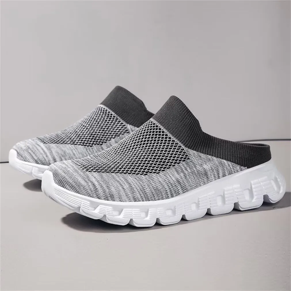 Jakcuz Men Mules Backless Sneakers Breathable Open Back Casual Slippers for Men