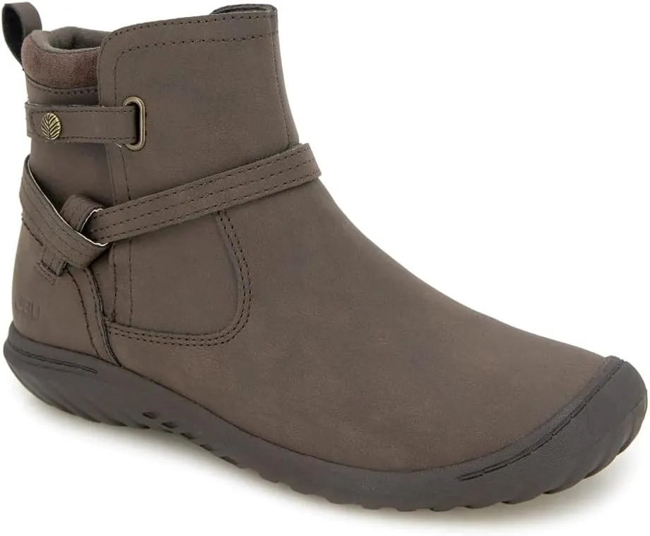 JBU Women's Dolce Faux Fur Trim Water Resistant Fashion Side Zipper Ankle Bootie
