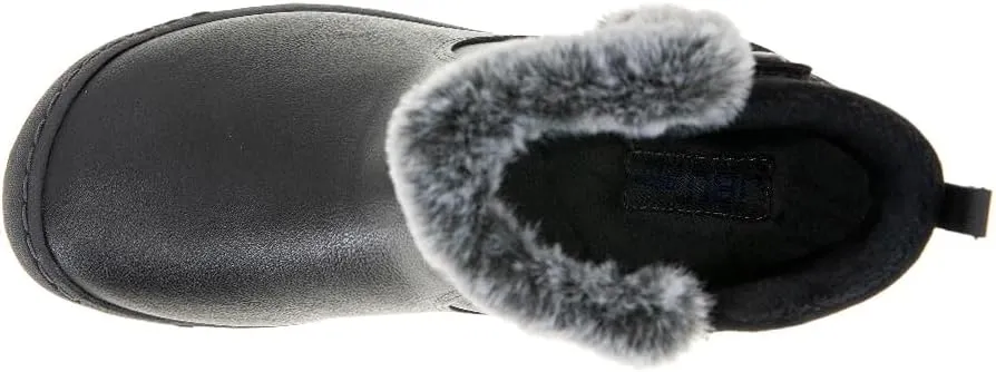 JBU Women's Dolce Faux Fur Trim Water Resistant Fashion Side Zipper Ankle Bootie