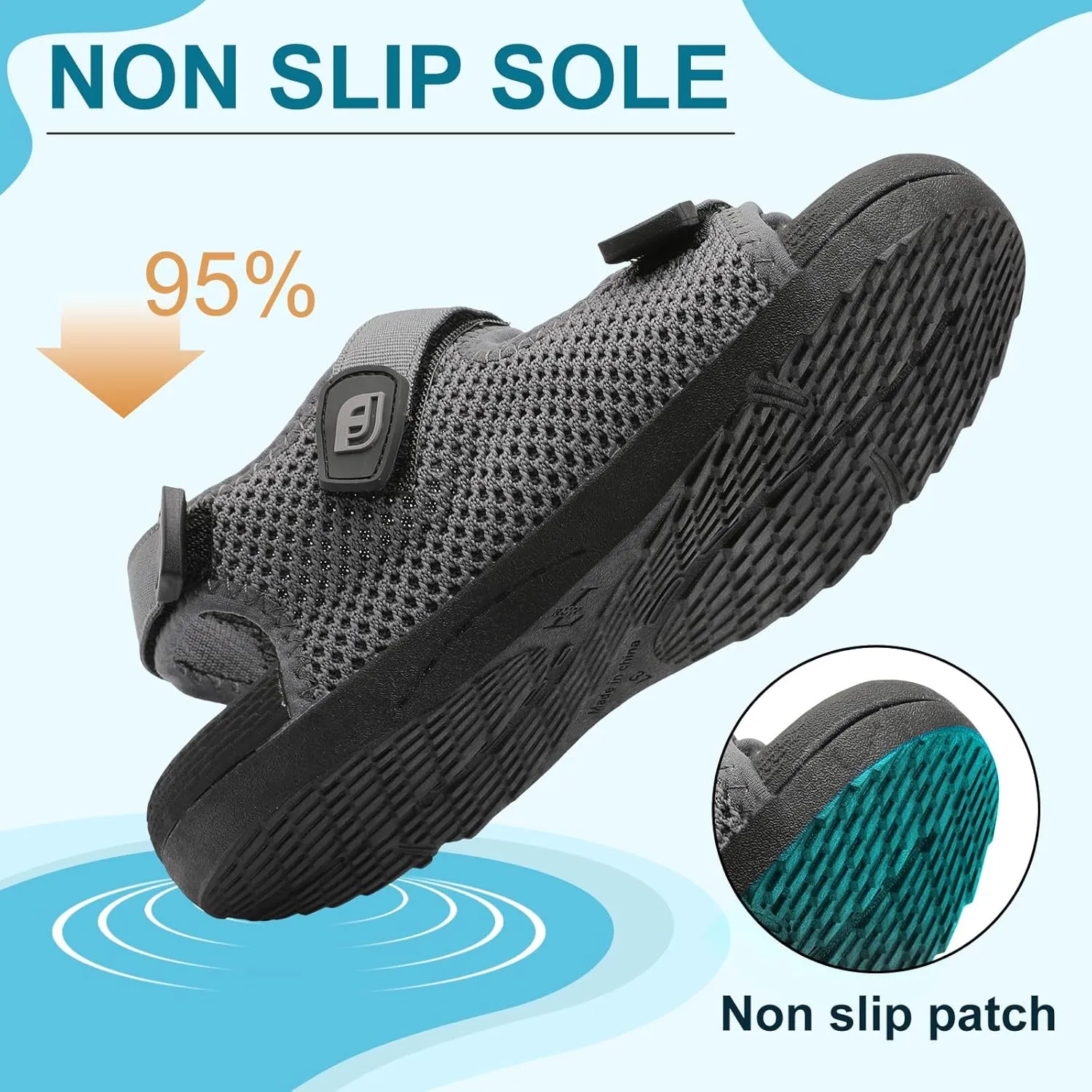 JOINFREE Womens Orthopedic Walking Hiking Sandals Adjustable Open Toe Sports Water Sandals with Plantar Fasciitis Arch Support Thick Athletic Cushion Outdoor Beach Sandals
