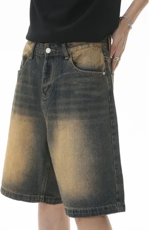 Jorts Men Baggy Y2k Hip Hop Shorts Skater Jeans Grunge Shorts Aesthetic Pants