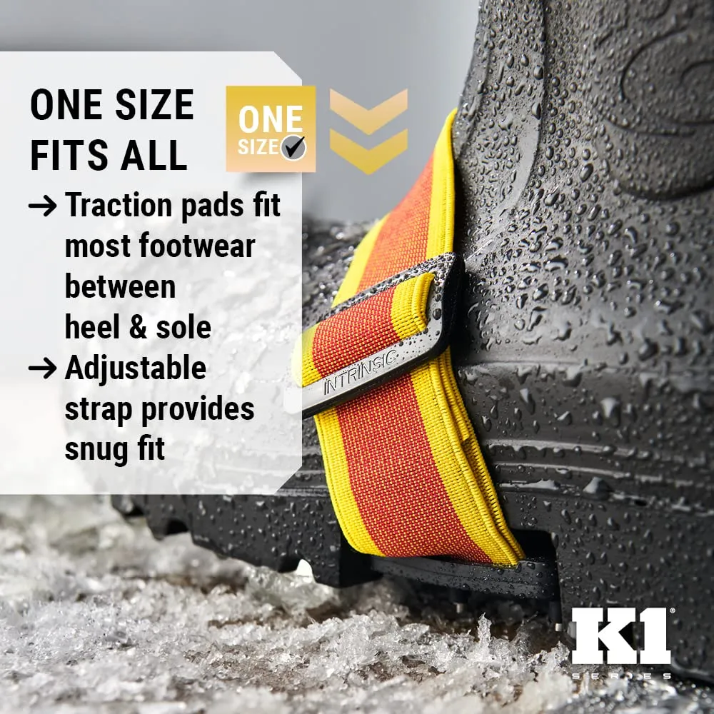 K1 Mid-Sole Intrinsic Ice Cleats for Men & Women - Rotatable Non-Sparking Traction Aids for Winter Snow - High Profile
