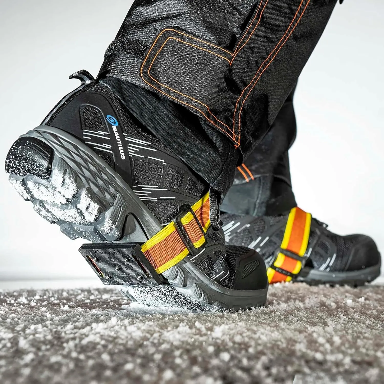 K1 Mid-Sole Intrinsic Ice Cleats for Men & Women - Rotatable Non-Sparking Traction Aids for Winter Snow - High Profile