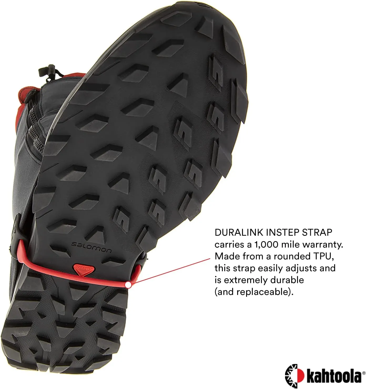 Kahtoola RENAgaiter Mid Gaiters for Hiking, Mountaineering, Trail Running, Shoe & Boot Protection in Mud, Snow & Ice