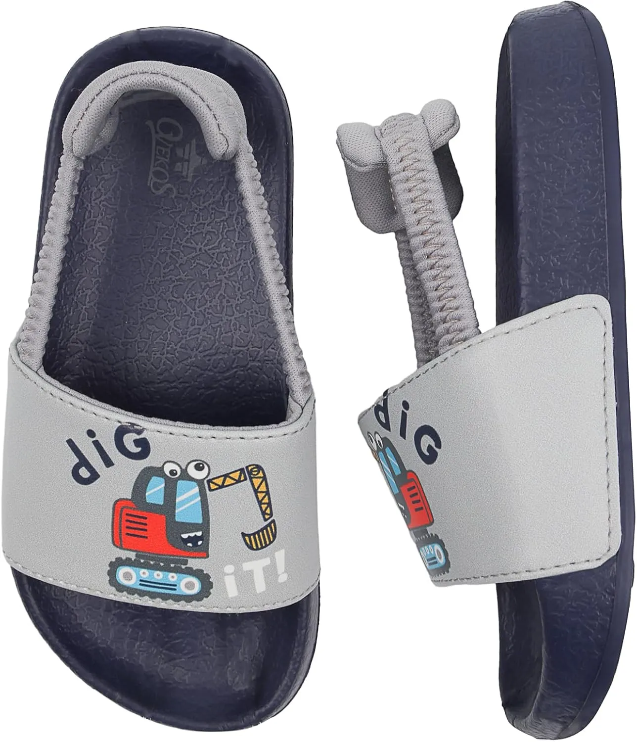 Kids Flip Flops Sandals Toddler Boys Girls Sequin Slides Shower Beach Pool Shoes Slip on Summer Slippers with Back Strap