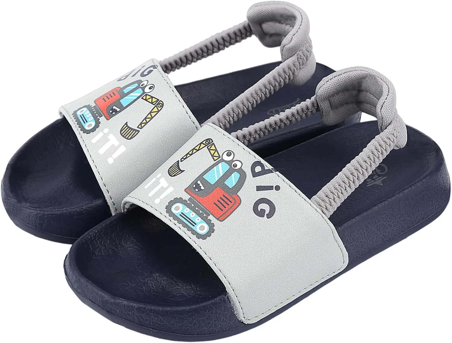 Kids Flip Flops Sandals Toddler Boys Girls Sequin Slides Shower Beach Pool Shoes Slip on Summer Slippers with Back Strap