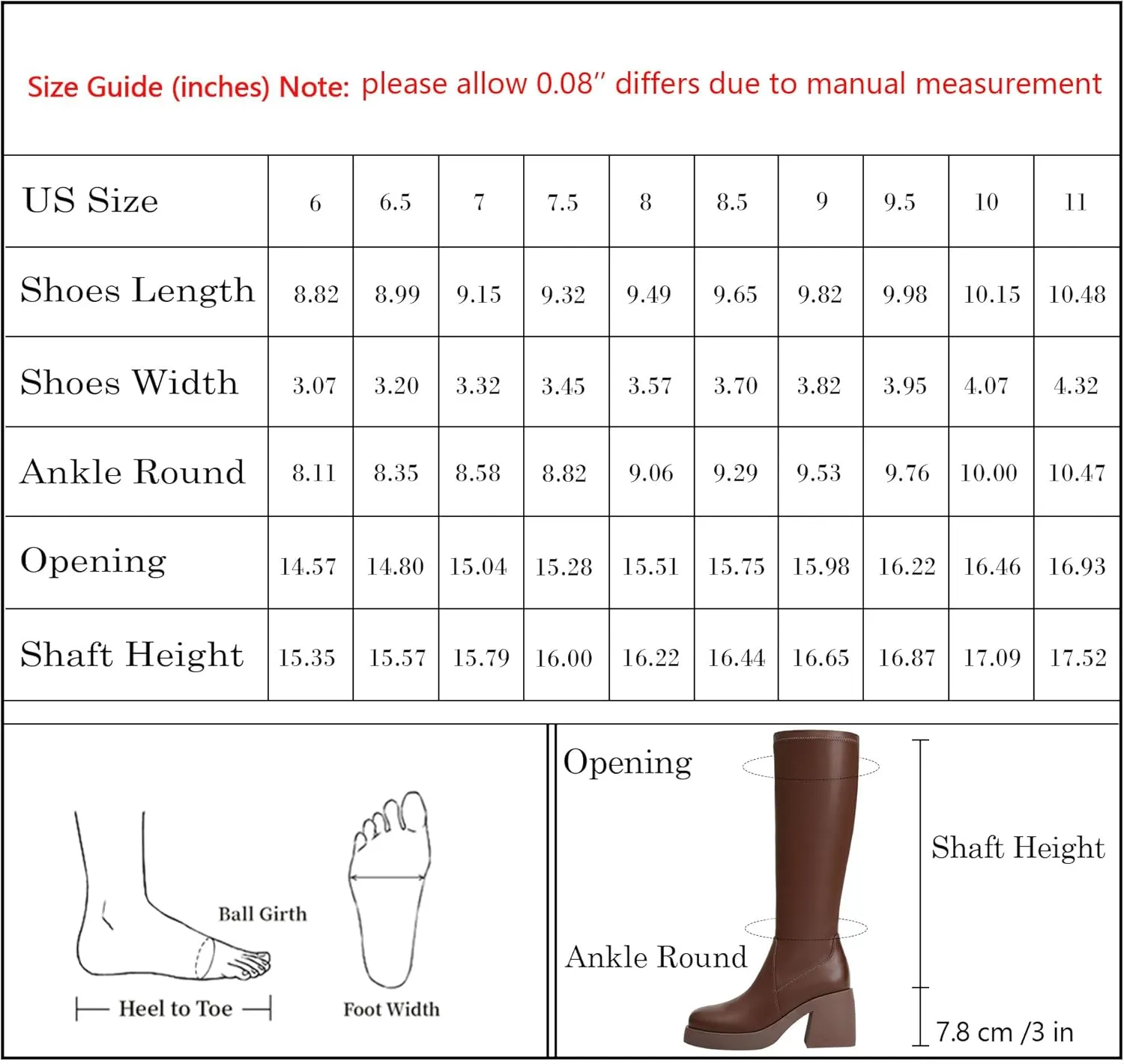 Knee High Boots Women Square Toe Elastic Boots Platform Chunky Heel Stretchy Tall Boots Side Zipper Fashion Dress Long Boots