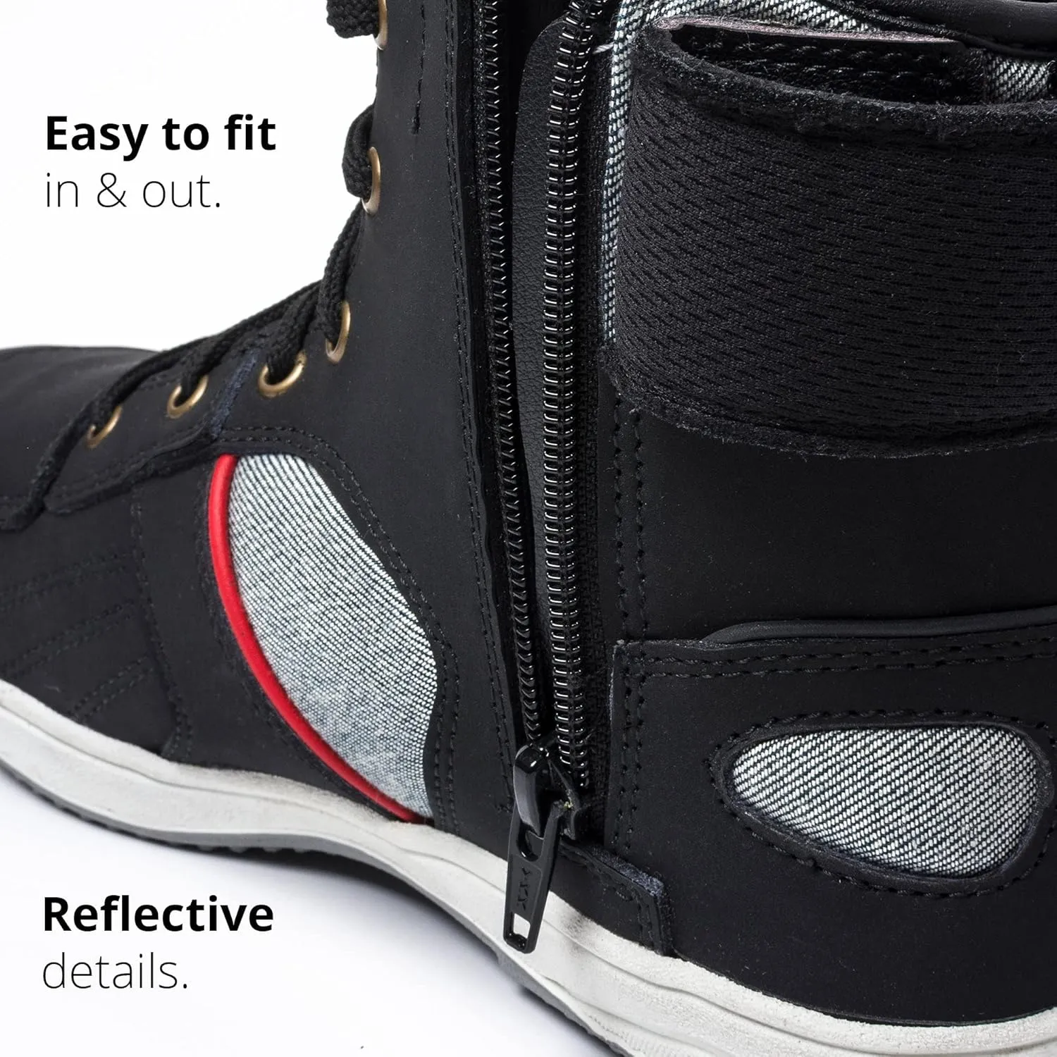 KRONOX Motorcycle Sneakers for Men - Protected Riding Shoes Gear for Street Bike