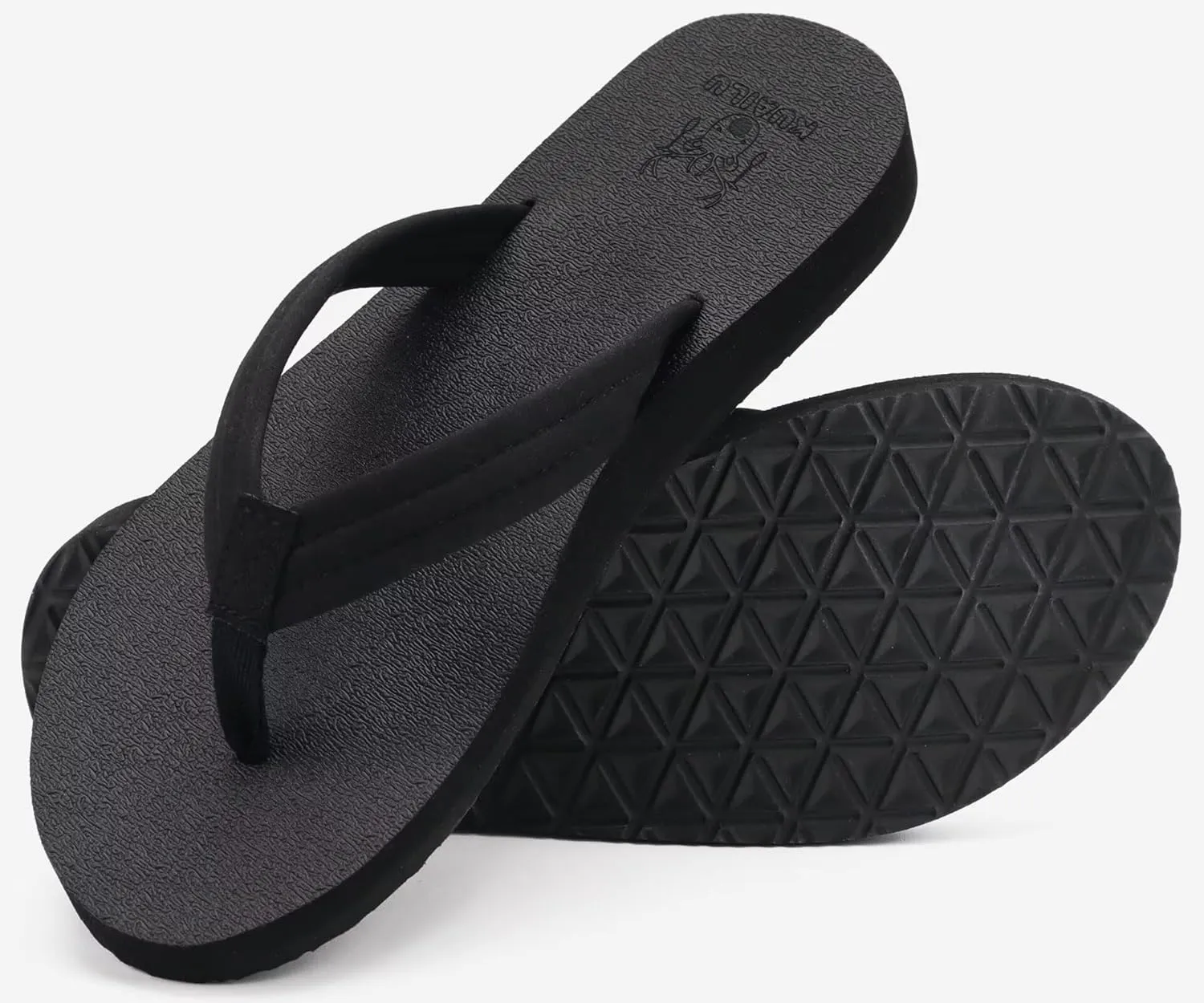 KuaiLu Womens Arch Support Flip Flops Ladies Comfort Lightweight Soft Yoga Mat Cushion Walking Thong Sandals