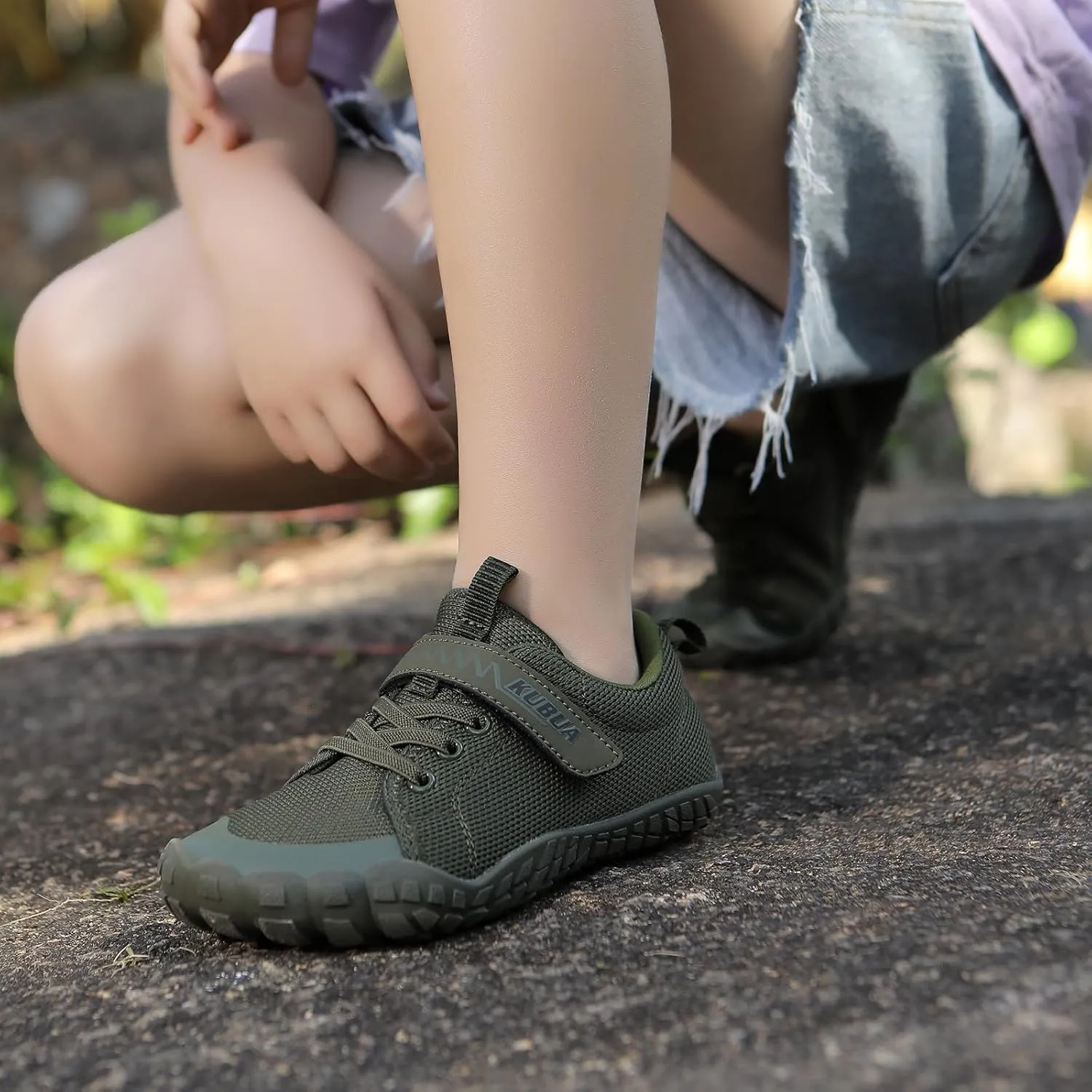 KUBUA Kids Barefoot Shoes Boys Girls Sneakers Naturally Splay Shoes Toddler Little Big Kid