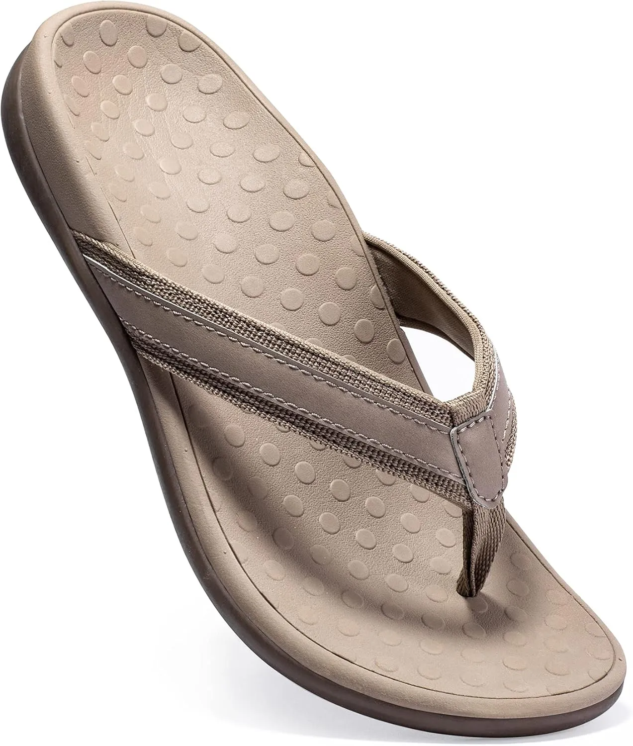 LLSOARSS Plantar Fasciitis Feet Sandal with Arch Support - Best Orthotic flip Flops for Flat Feet，Heel Pain- for Women