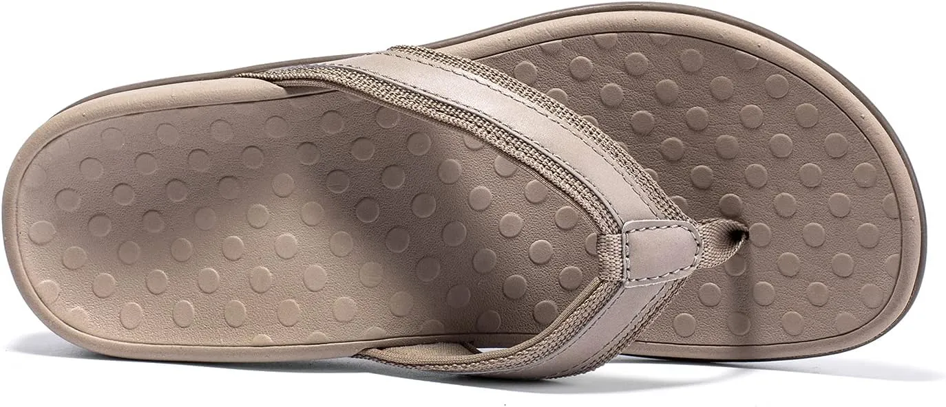LLSOARSS Plantar Fasciitis Feet Sandal with Arch Support - Best Orthotic flip Flops for Flat Feet，Heel Pain- for Women