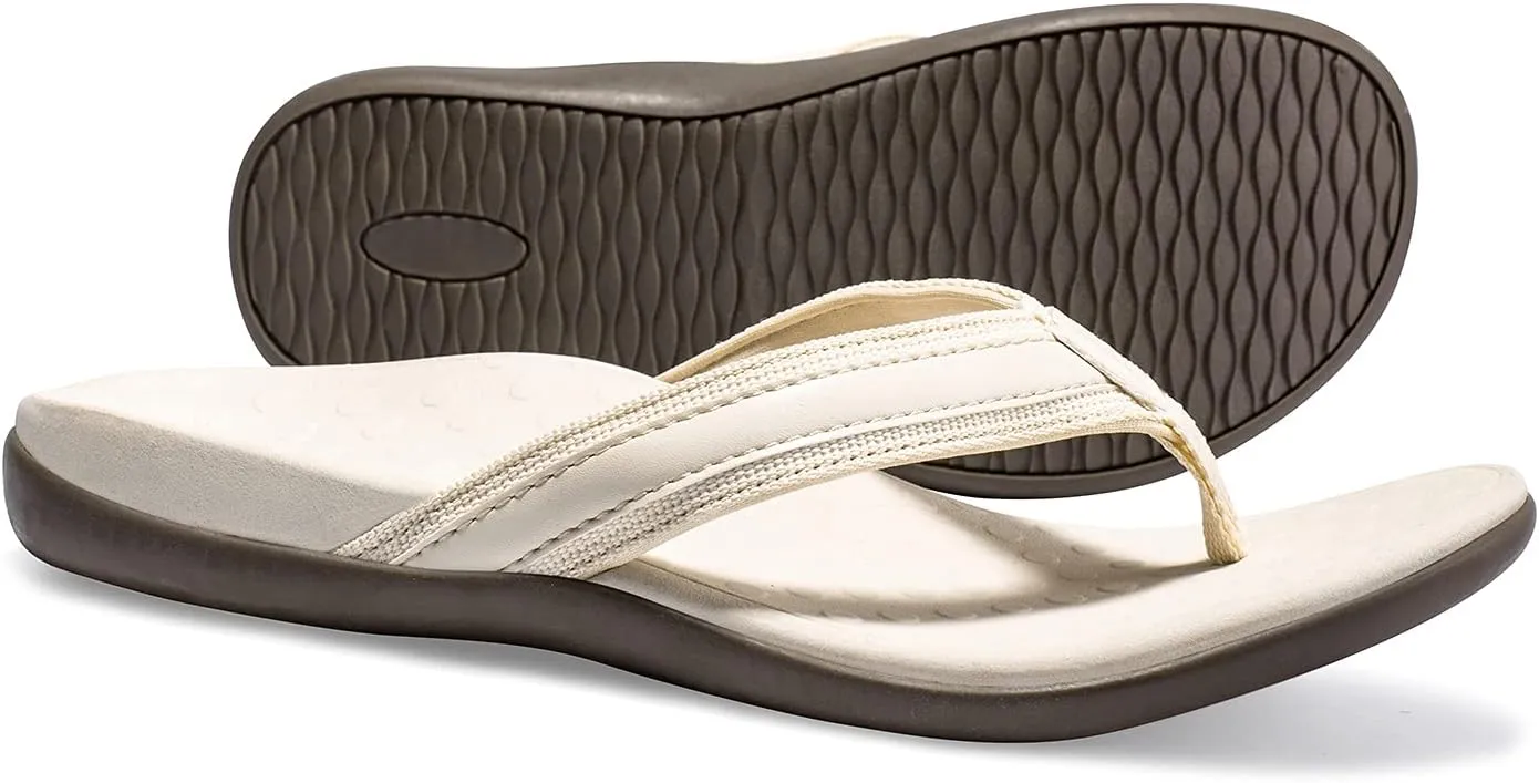 LLSOARSS Plantar Fasciitis Feet Sandal with Arch Support - Best Orthotic flip Flops for Flat Feet，Heel Pain- for Women