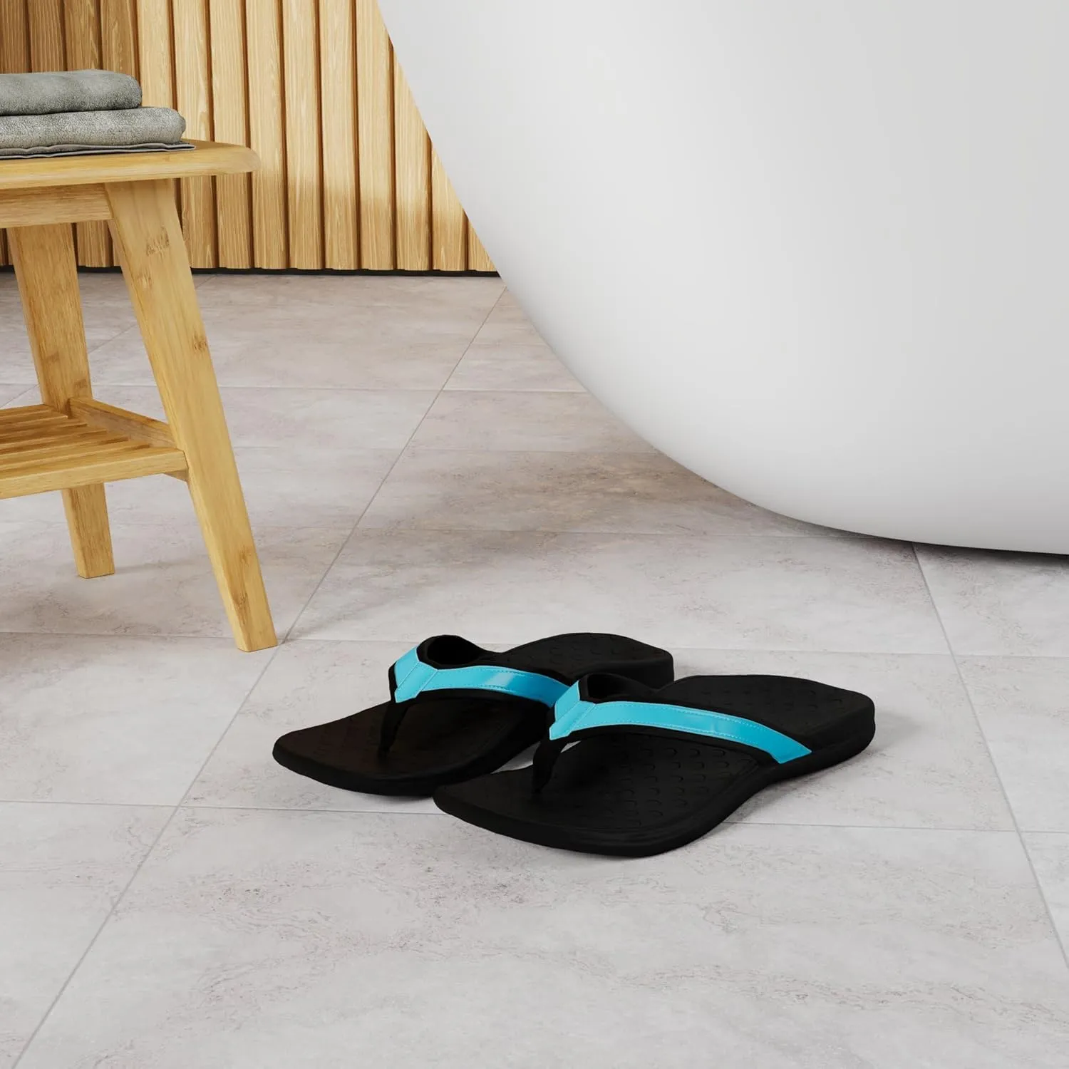 LLSOARSS Plantar Fasciitis Feet Sandal with Arch Support - Best Orthotic flip Flops for Flat Feet，Heel Pain- for Women