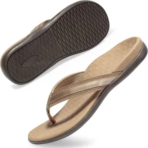 LLSOARSS Plantar Fasciitis Feet Sandal with Arch Support - Best Orthotic flip Flops for Flat Feet，Heel Pain- for Women
