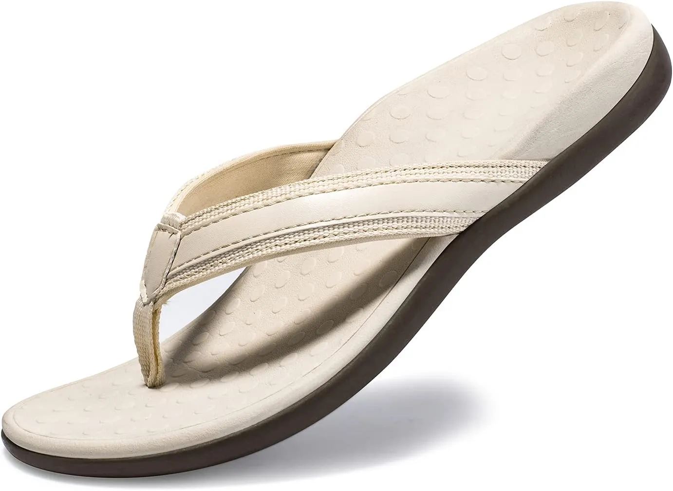 LLSOARSS Plantar Fasciitis Feet Sandal with Arch Support - Best Orthotic flip Flops for Flat Feet，Heel Pain- for Women