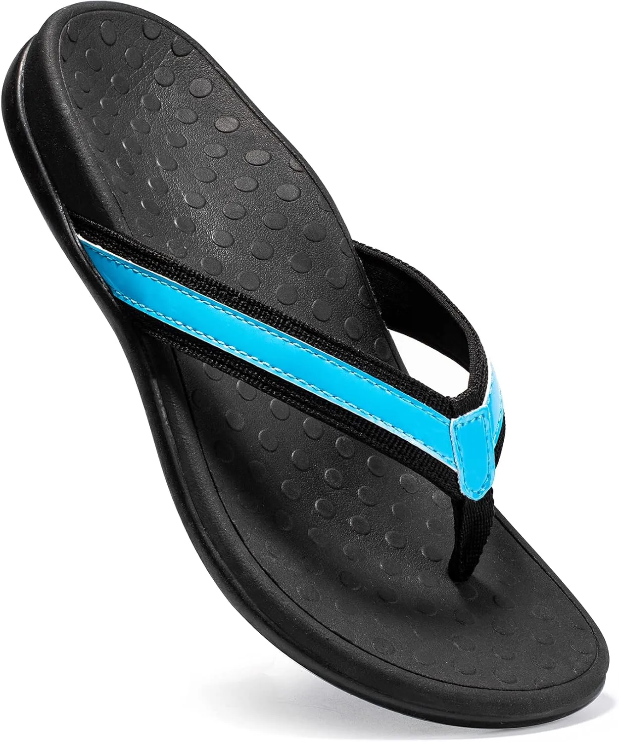 LLSOARSS Plantar Fasciitis Feet Sandal with Arch Support - Best Orthotic flip Flops for Flat Feet，Heel Pain- for Women
