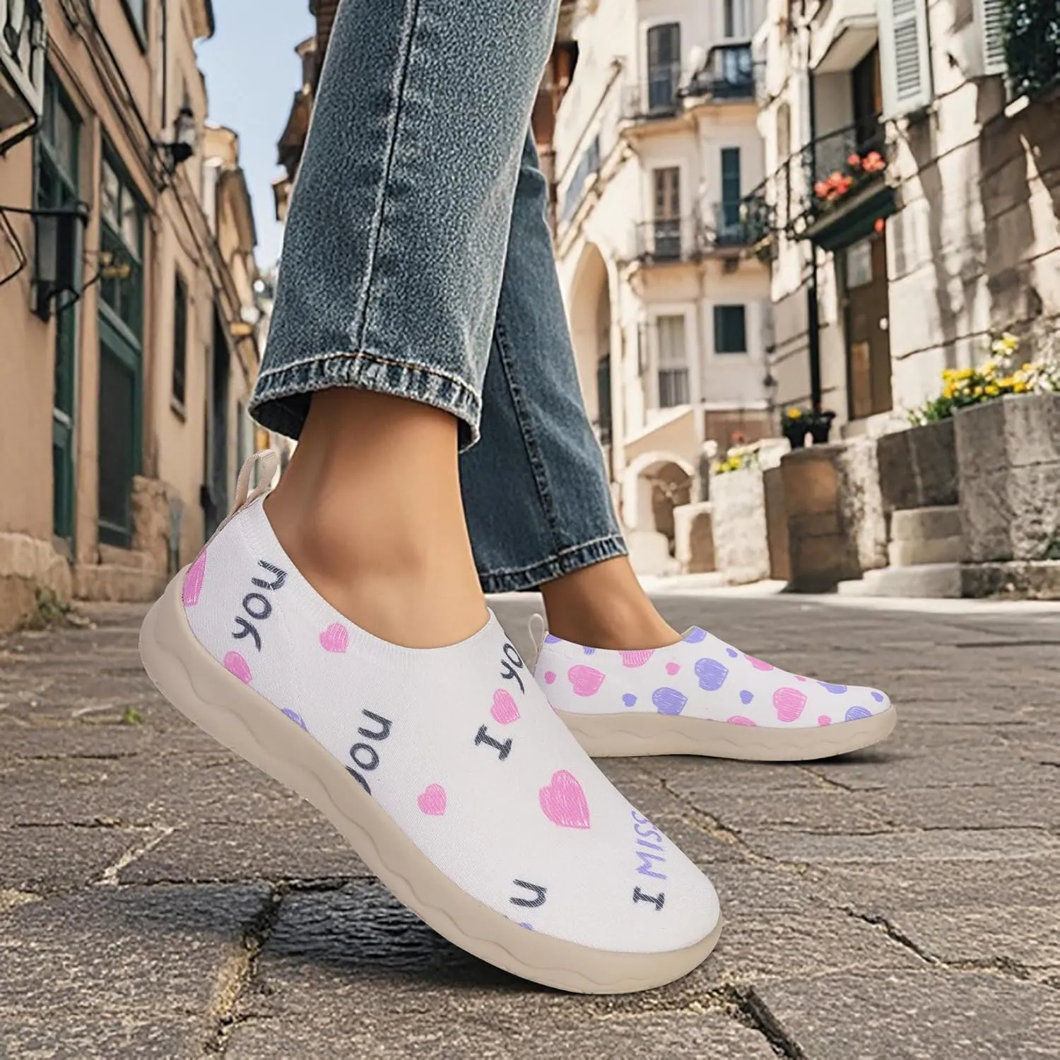 Loafers for Women Comfortable Slip On Walking Shoes Lightweight Travel Sneaker Casual Flats