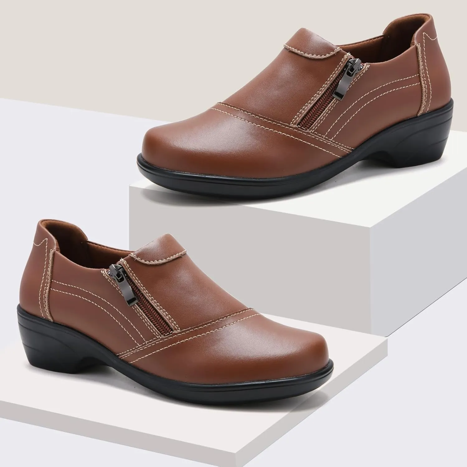 Loafers for Womens Comfort Dressy Low Heel Business Casual Office Work Shoes