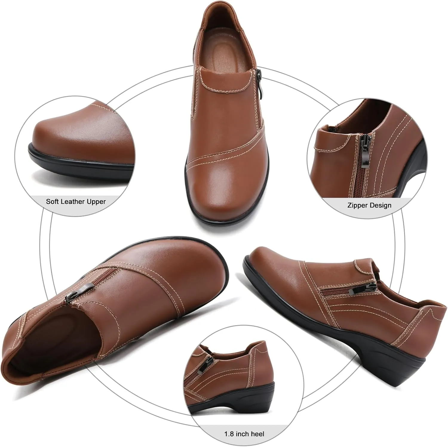 Loafers for Womens Comfort Dressy Low Heel Business Casual Office Work Shoes