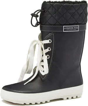 LONDON FOG Toby Boys Girls Snow Boots and Rain Boots - Insulated Winter Waterproof Boys Girls Snow Boots - Little Kid and Big Kid Sizes 11 to 7