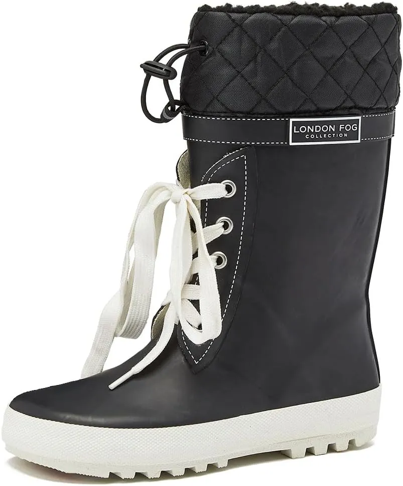 LONDON FOG Toby Boys Girls Snow Boots and Rain Boots - Insulated Winter Waterproof Boys Girls Snow Boots - Little Kid and Big Kid Sizes 11 to 7