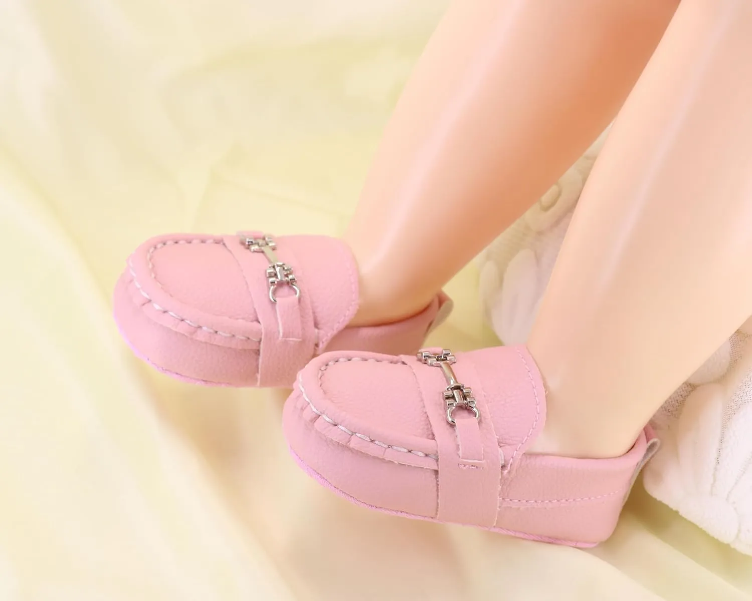 LONSOEN Baby Girls Boys Loafers Prewalker Dress Crib Shoes