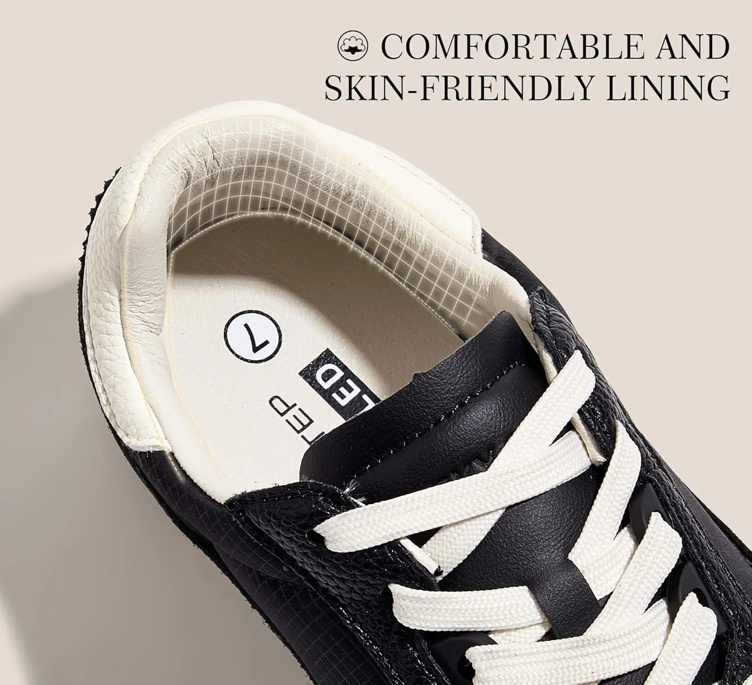 LUCKY STEP Women's Fashion Sneakers Neutral Comfortable Walking Running Gym Workout Shoes