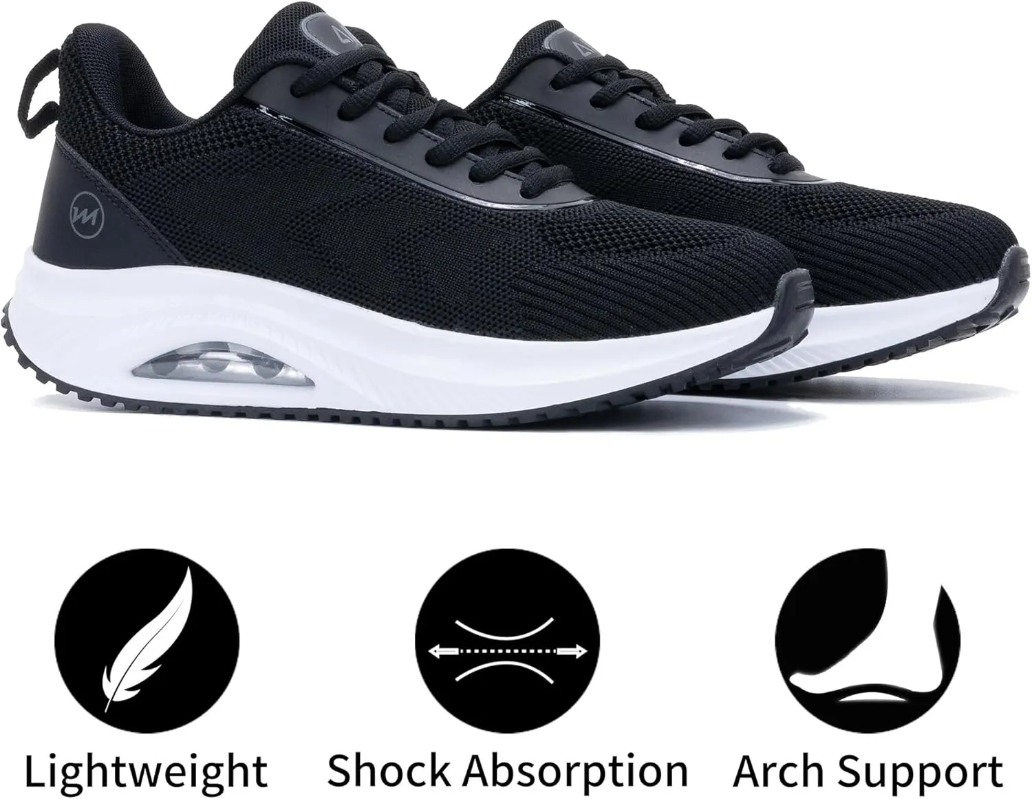 MAFEKE Womens Walking Shoes with Arch Support, Air Tennis Orthotic Fashion Sneakers for Plantar Fasciitis Pain Relief Size 5.5-11