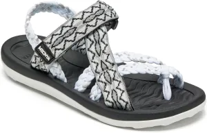 MEGNYA Hiking Sandals for Womens, Comfortable Walking Flip Flop Sandals with Arch Support, Athletic Sandals with Hook and Loop Straps for Beach Vacation Adventure