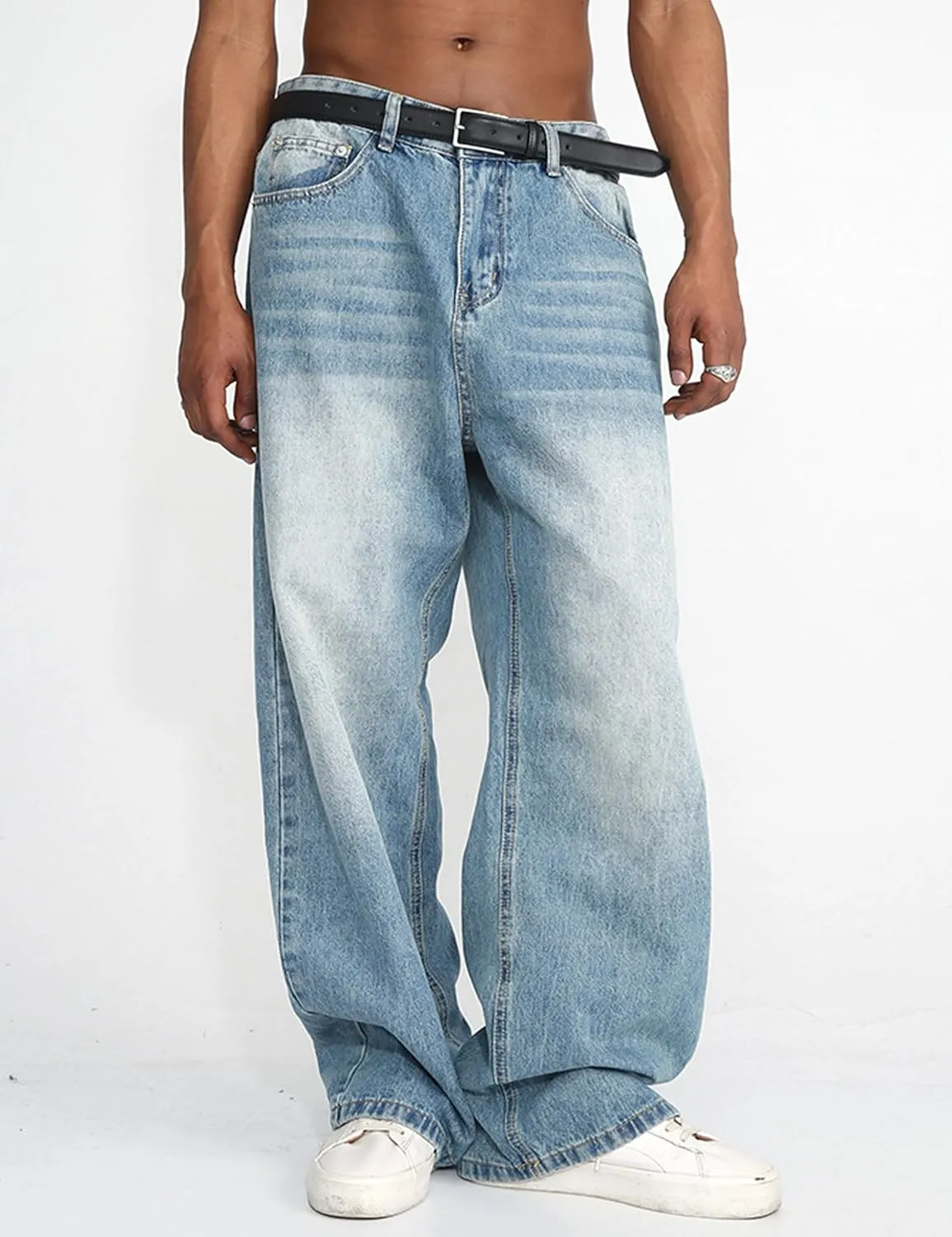 Men Baggy Jeans Y2k Hip Hop Skater Jeans Vintage Purple Jeans Loose Fit Demin Pants Streetwear