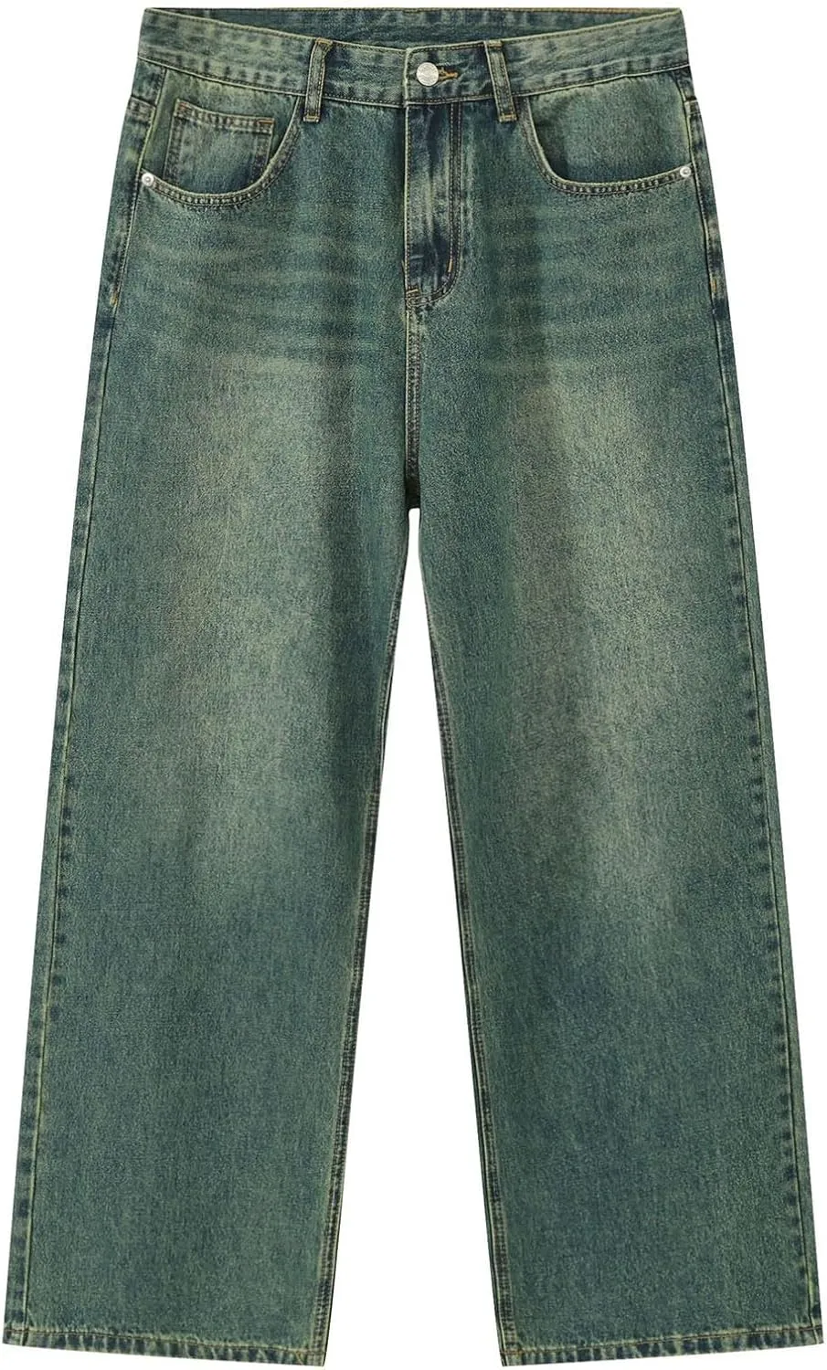Men Baggy Jeans Y2k Hip Hop Skater Jeans Vintage Purple Jeans Loose Fit Demin Pants Streetwear