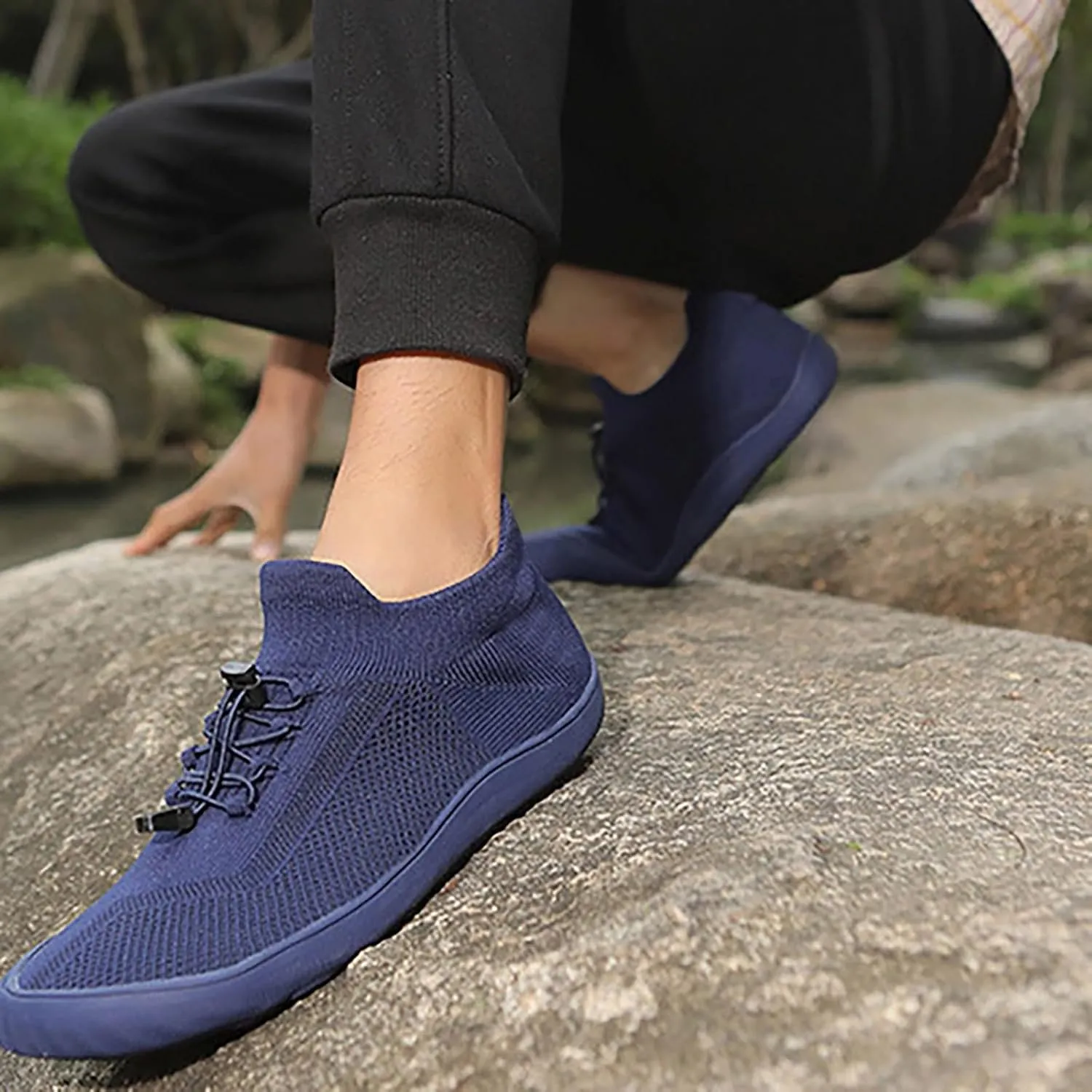 Men's Casual Dress Oxfords Shoes Breathable Knit Womens Tennis Shoes Comfort Women's Casual Shoes Wedge Sneakers Platform Tennis Shoe Casual Loafers