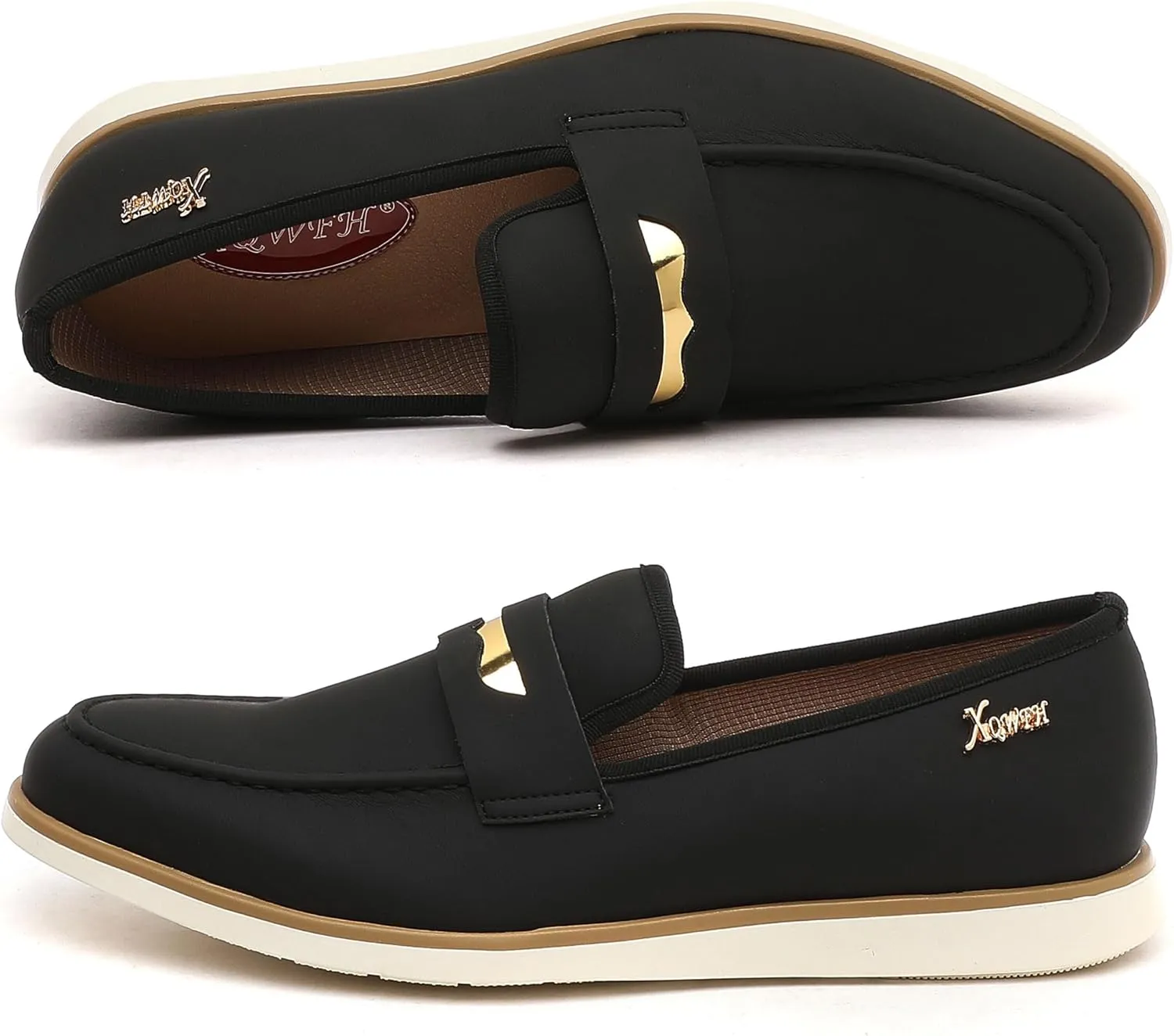 Men's Casual Loafers & Slip On Shoes Daily Commuting Comfortable Canvas Shoes Lightweight Non-Slip Walking Penny Shoes for Men