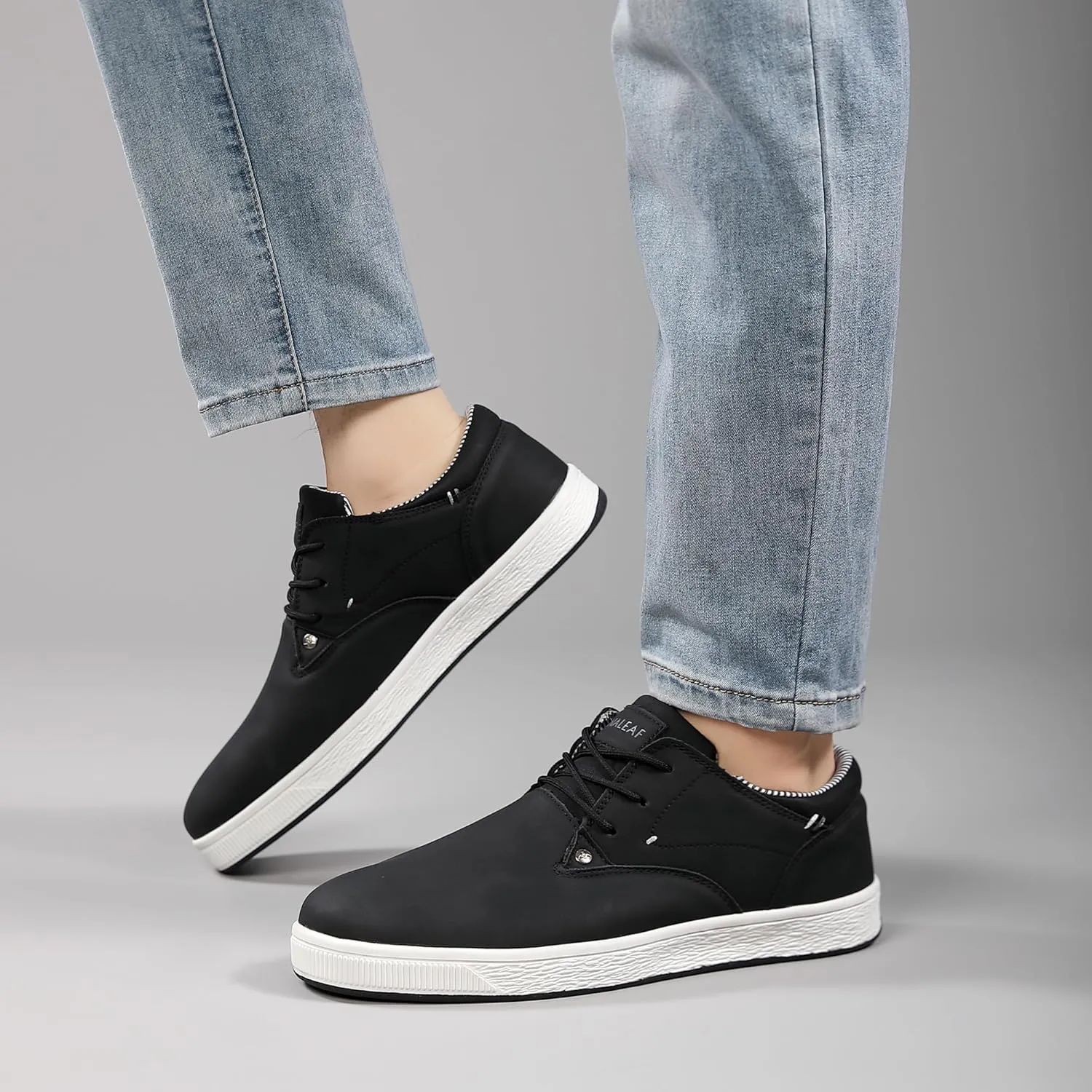 Mens Casual Oxfords Fashion Sneakers Soft Comfortable Lace-Up Dress Shoes