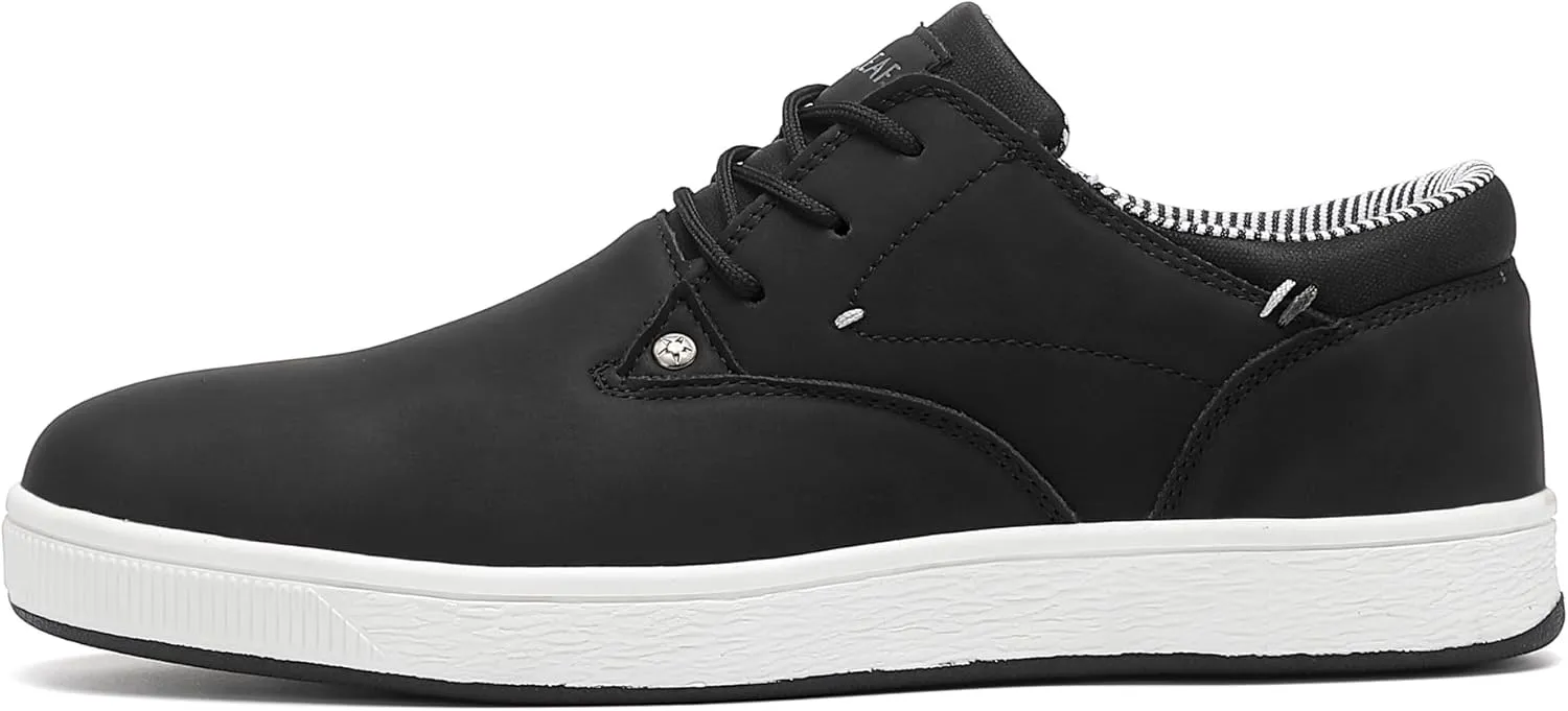Mens Casual Oxfords Fashion Sneakers Soft Comfortable Lace-Up Dress Shoes
