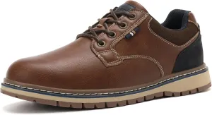 Mens Casual Oxfords Fashion Sneakers Soft Comfortable Lace-Up Dress Shoes