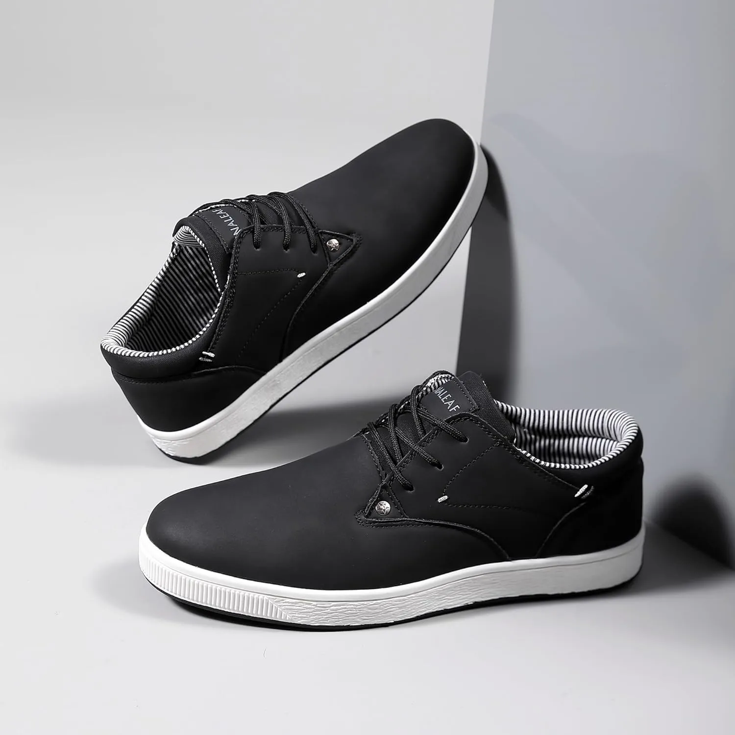 Mens Casual Oxfords Fashion Sneakers Soft Comfortable Lace-Up Dress Shoes