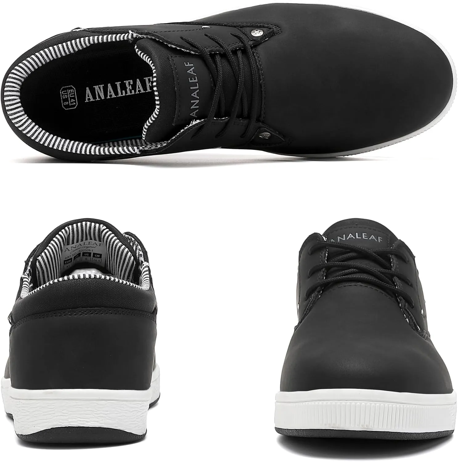 Mens Casual Oxfords Fashion Sneakers Soft Comfortable Lace-Up Dress Shoes