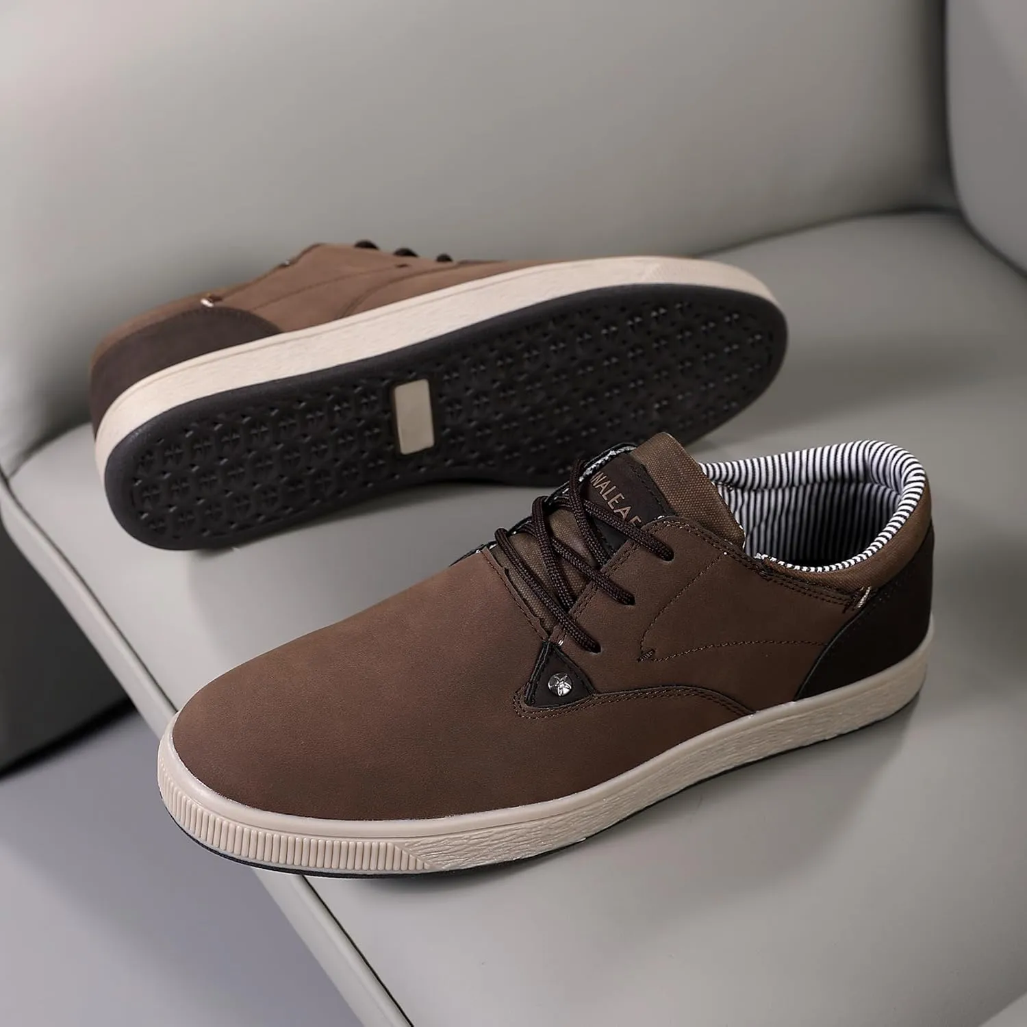 Mens Casual Oxfords Fashion Sneakers Soft Comfortable Lace-Up Dress Shoes