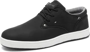 Mens Casual Oxfords Fashion Sneakers Soft Comfortable Lace-Up Dress Shoes