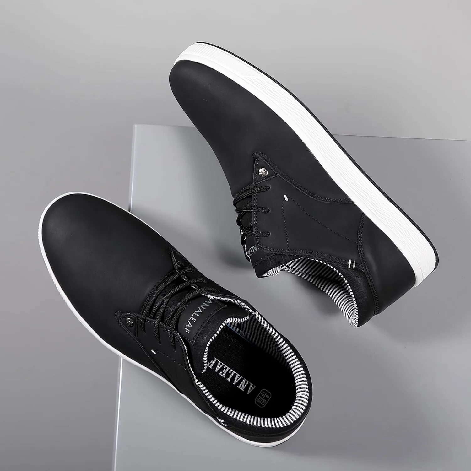 Mens Casual Oxfords Fashion Sneakers Soft Comfortable Lace-Up Dress Shoes