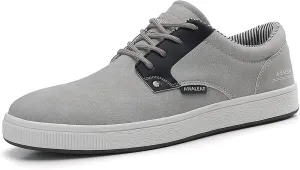 Mens Casual Oxfords Fashion Sneakers Soft Comfortable Lace-Up Dress Shoes