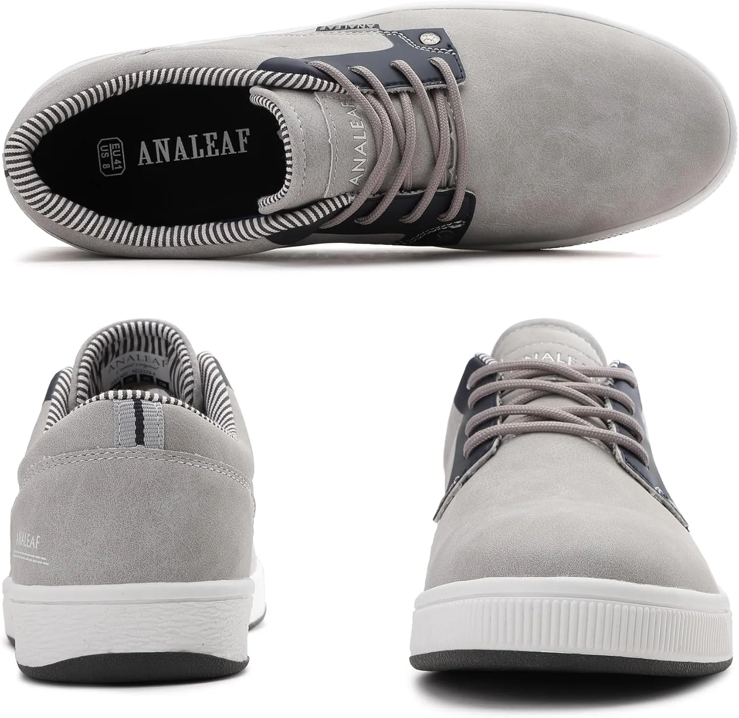 Mens Casual Oxfords Fashion Sneakers Soft Comfortable Lace-Up Dress Shoes