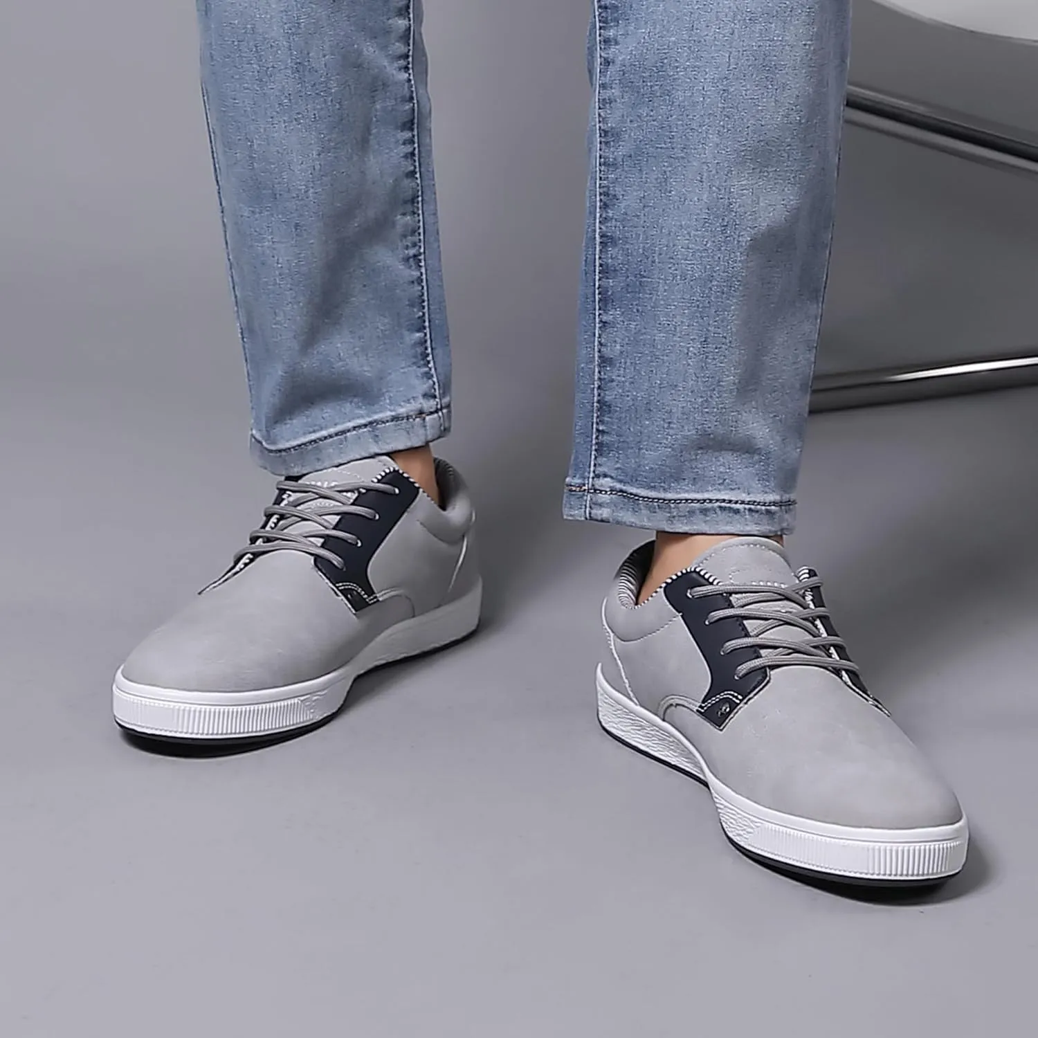 Mens Casual Oxfords Fashion Sneakers Soft Comfortable Lace-Up Dress Shoes