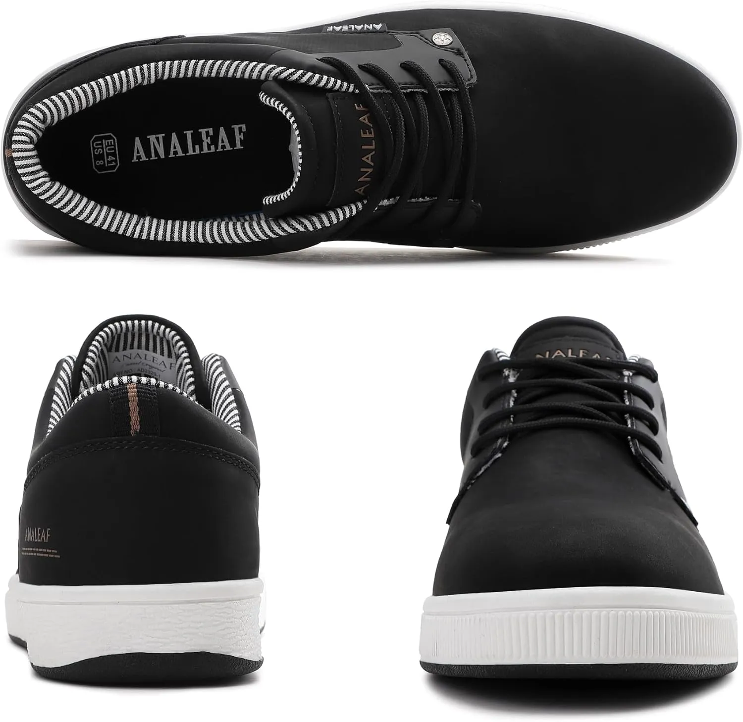 Mens Casual Oxfords Fashion Sneakers Soft Comfortable Lace-Up Dress Shoes
