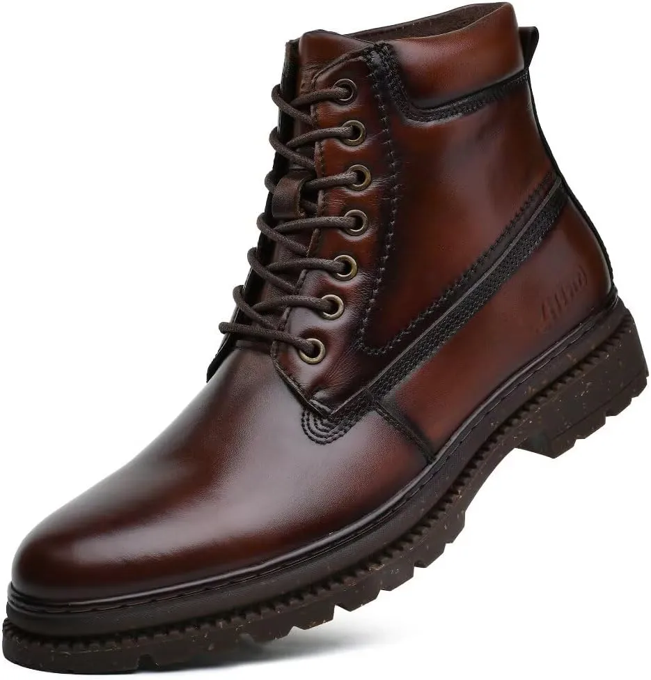 Men's Chukka Boots Genuine Leather Ankle Boot for Men Classic Casual Oxford Style Footwear