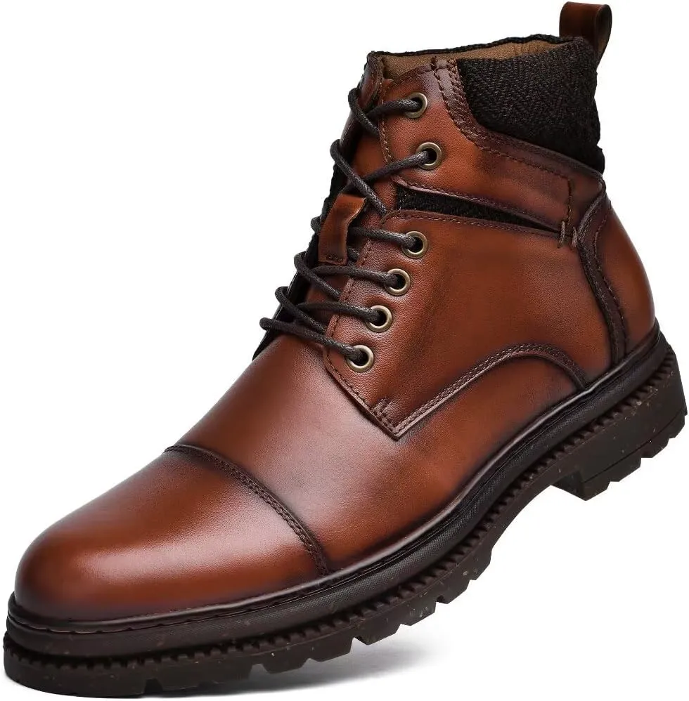 Men's Chukka Boots Genuine Leather Ankle Boot for Men Classic Casual Oxford Style Footwear